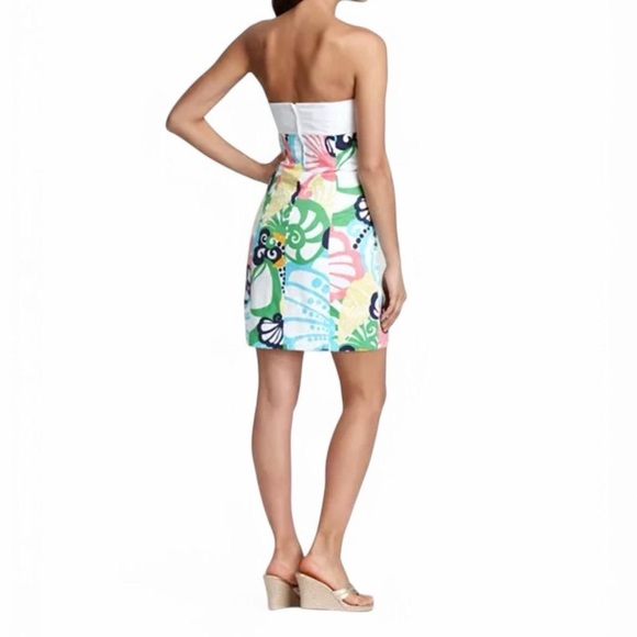 Lilly Pulitzer Krissa Dress - Size 2 | Vivid Seaside Motifs & Playful Bow | - Picture 2 of 9